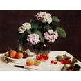 thumbnail image 2 of Fantin-Latour, Henri 32x25 Gold Ornate Wood Framed with Double Matting Museum Art Print Titled - Still Life (detail), 2 of 4