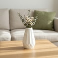thumbnail image 4 of Unique Bargains Acrylic Bud Small Flower Vase for Office Desk White 2.8"L x 2.8"x 5.9"H, 4 of 7
