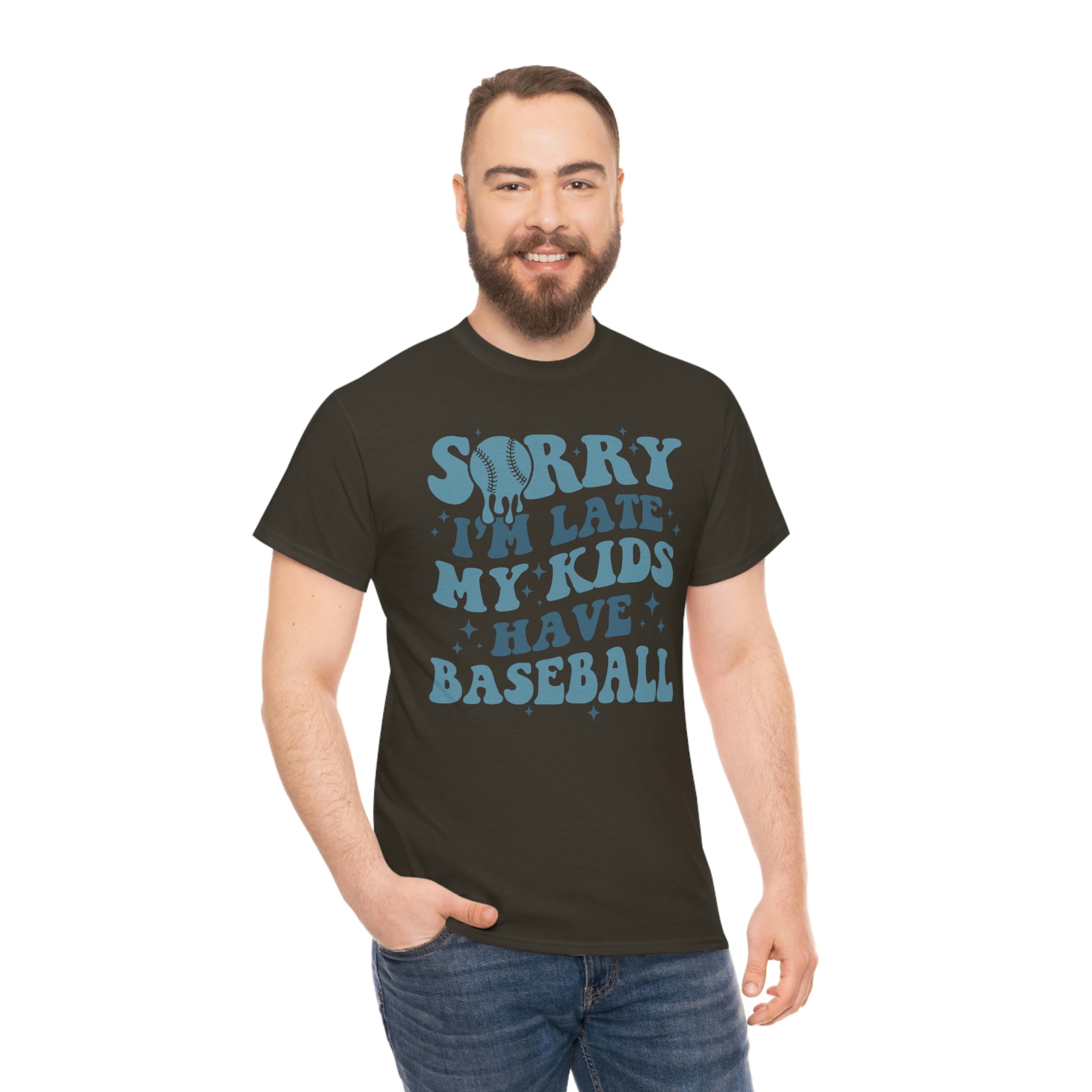 FamilyLoveShop LLC Sorry I'm Late, My Kids Have Baseball Shirt