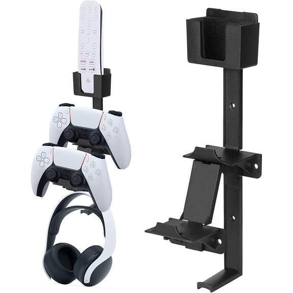 Game Controller & Headphone Stand Wall Mount Holder for Xbox ONE, Series X, PS5, PS4, PS3, Switch,Gamepad Controller Wall Mount with Screws
