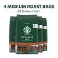 thumbnail image 3 of (4 pack) Starbucks Pike Place Roast, Whole Coffee Beans, Medium Roast Hot or Iced Coffee, 28 oz, 3 of 16