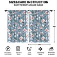 thumbnail image 2 of Blackout Kids Curtains,Pioneer Flower Floral Print Pattern Childrens Insulated Curtains Set Of 2,Bedroom Essentials,Toddler Room Decor 42"x63", 2 of 5