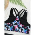 thumbnail image 5 of MSemis Kids Girls 2 Piece Tankini Swimsuit Bikini Set Racerback Tank Top Shorts Colorful 16, 5 of 6