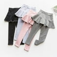 thumbnail image 4 of EASTIN Girls Leggings with Ruffle Tutu Skirt Pants Kids Cotton Footless Tights 2-8 Years, 4 of 6