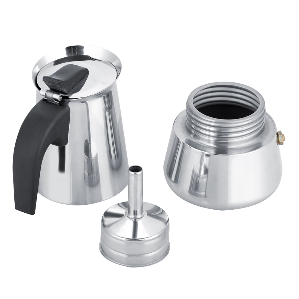 YAHHU Extra Large Stainless Steel Moka Pot Stovetop Espresso Maker (450ml / 15.21 oz)