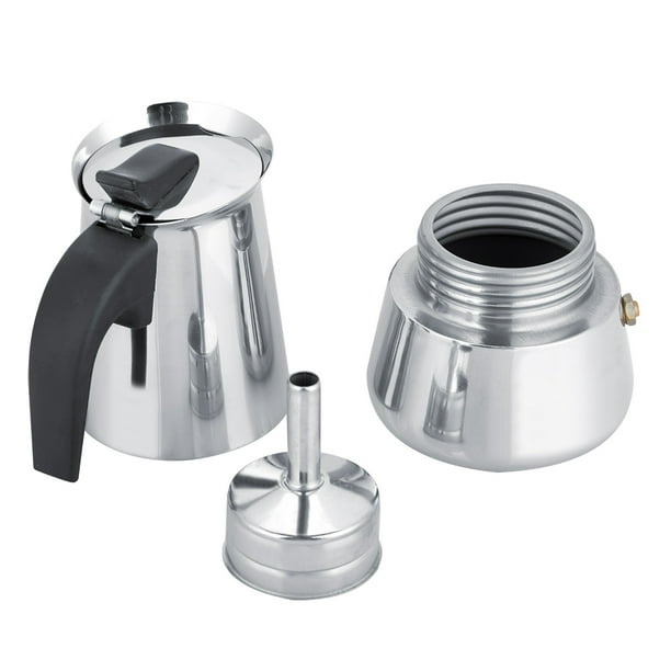 Cafetera Portátil De Acero Inoxidable Moka Espresso Maker Para Uso Doméstico
