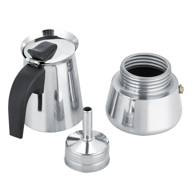 Cafetera Portátil De Acero Inoxidable Moka Espresso Maker Para Uso Doméstico