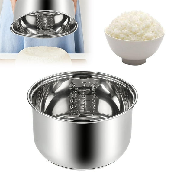 SaltIsle Compatible for Zojirushi NS-TSC10 Multi-Cooker Replacement Inner Po (5.5cups) 304 Stainless Steel Rice Cooker Inner Bowl