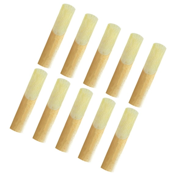 10 Pcs Alto Saxophone Reeds Musical Instruments 2.5 Replacement Parts Bamboo