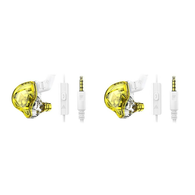 Injueey Auriculares HIFI de 3,5mm, tapones para los oídos de silicona, auriculares electrónicos con bobina móvil, sonido estéreo, ordenador deportivo Type4 NO4