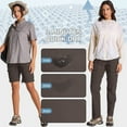 thumbnail image 5 of FEN AI Hiking Pants Women Quick Dry Lightweight Water Resistant Elastic Waist Cargo Pants, 5 of 7