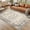 Beige, variant on GlowSol 5'x7' Washable Area Rugs for Dining Room Home Office Vintage Print Non Slip Low Pile Throw Rugs Soft Foldable Accent Rug, Taupe