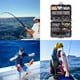 thumbnail image 1 of Kit de equipo de pesca de 160/187 piezas con caja de aparejos, anzuelos, señuelos y eslabones giratorios., 1 of 9