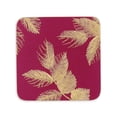 thumbnail image 2 of Sara Miller London for Pimpernel Etched Leaves Collection Pink Coasters - Set of 6, 2 of 2