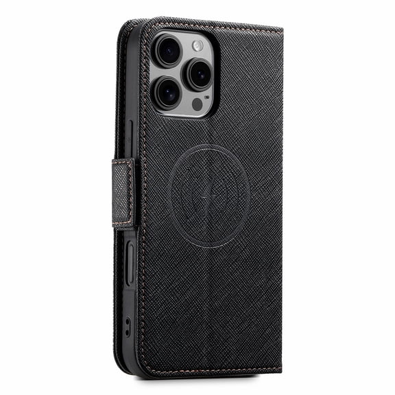 Allytechgroup Wallet Flip Case for iPhone 13 with Credit Card Slot, RFID Blocking PU Leather Stand Case Support Wireless Charging Shockproof Full Body Cover for iPhone 13, Black