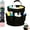 Black, variant on 17L Cleaning Organizer Caddy with Handle,Multifunction Collapsible Waterproof Gardening Tool Storage Bag,Large Folding Cleaning Basket Bag,Portable Multi Cleaning Bucket Bag for Home,Garden
