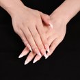 thumbnail image 2 of Graflsoa French Style Acrylic False Nails with Adhesive Tabs, Manicure Stick, Nail File, and Alcohol Wipes - Assorted Sizes (1#~17#) in Compact 120x71x15mm Package, 2 of 6
