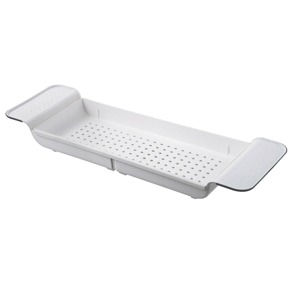 White Over The Bath Rack Organiser Storage Bathroom Tidy Tray *Fast Delivery* 