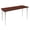 Cherry & Chrome, variant on 42 x 24 in. Kahlo Tapered Leg Table, Maple & Chrome