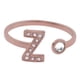 thumbnail image 1 of Anillo de Mujer Inicial Letra LuckyLy, Oro Rosa 18k y Zirconia Cúbica, Modelo Layla rosa UNITALLA, 1 of 6