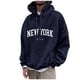 thumbnail image 1 of Men's Loose Printed Hooded Sweatshirt Men's Casual Fashion Sports Sweatshirt 2XL, 1 of 3