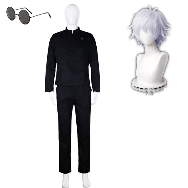 Disfraz de Jujutsu Kaisen Satoru Gojo Geto Suguru para adultos, uniforme escolar Unisex, traje de fiesta de Carnaval de Halloween