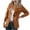 Brown, variant on hgsbede Women's Solid Lapel Buttons Temperament Motorcycle Jacket Leather Suit Coat
