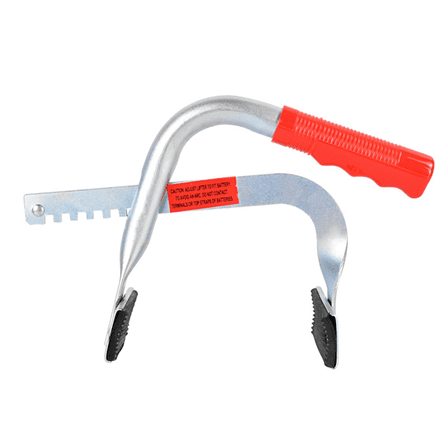 Battery Holder, Grab, Lift and Carry Top or Side Column Batteries, Rubber Pads Hold Batteries Securely