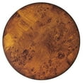 thumbnail image 3 of Round Rubberwood Accent Table In Olive Ash Burl, 3 of 5