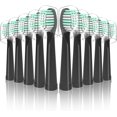 thumbnail image 1 of Compatible with Rtauys Electric Toothbrush Replacement Brush Heads,for Rtauys Electric Toothbrush,10 Pack (Black, Medium), 1 of 7