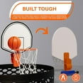 thumbnail image 2 of AISLE 3 ESSENTIALS Clip On Basketball Trash Can Set, Mini Hoop with Inflatable Basketball, Black, 2 of 6