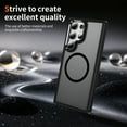 thumbnail image 6 of Dteck for Samsung Galaxy S24 Ultra Case with Magnetic, Compatible with MagSafe, Military Drop Protection Slim Translucent Matte Shockproof with Anti-Fingerprint Phone Case,Black, 6 of 8