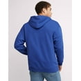 thumbnail image 3 of Hanes Ultimate Men's Full-Zip Heavyweight Fleece Hoodie Deep Royal M, 3 of 10