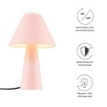 thumbnail image 6 of Modway Jovial Metal Mushroom Table Lamp with Swivel Shade in Pink, 6 of 8
