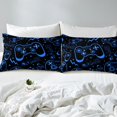 thumbnail image 4 of Erosebridal Gradient Gamepads Bed Sheets King,Video Game King Sheet Sets,Abstract Geometric Sheet Set King,Breathable Gamer Room Decor,4pcs, 4 of 7