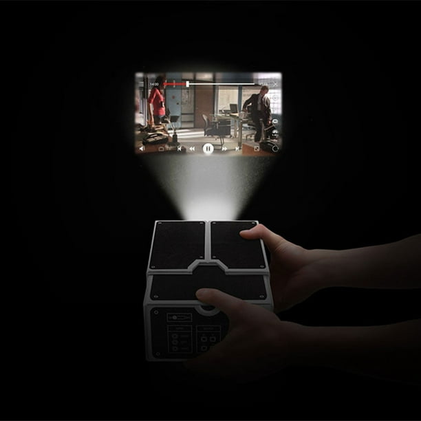 Mini projecteur de téléphone Portable Intelligent de deuxième génération,  projecteur portatif de cinéma Maison de Bricolage, Petit projecteur pour Le  Jeu de Film de Chambre à Coucher