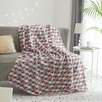 Mainstays 50 in x 60 in Fleece Throw Geo Blankets