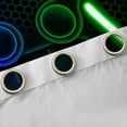 thumbnail image 4 of Gaming 30%-50% Blackout Curtains,Gamer Curtains & Drapes Cool Video Game Black Window Curtains,3D Gaming Geometric Polyester Curtains(Blue Green Black,38"Wx45"L), 4 of 6