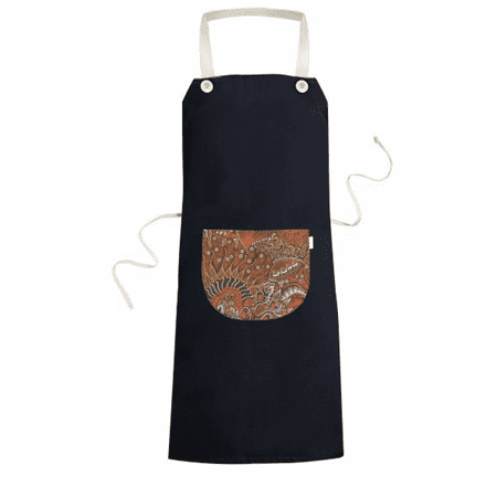 

Line Drawing Red Fishes Apron Bib Sarong Cooking Baking Kitchen Pocket Pinafore