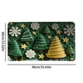 thumbnail image 3 of Aodebiao Festive Christmas Rug Holiday Floor Mat Decorative Home Decor Soft Polyester Carpet for Living Room Bedroom Kitchen Bathroom Entryway, 3 of 6
