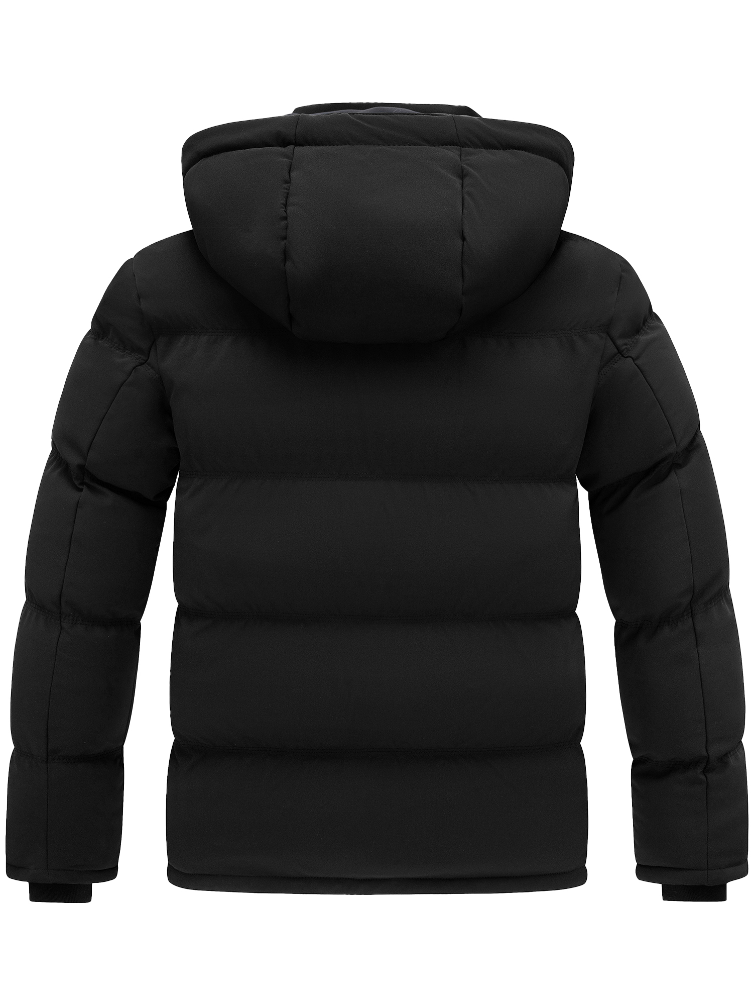 Wantdo Men's Heavyweight Puffer Jacket, Black photo 2