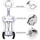 thumbnail image 2 of Wing Corkscrew Stainless Steel Multifunctional Red Wine and Beer Cap Bottles Opener Used in Kitchen Restaurant Chateau and Bars, 2 of 4