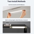 thumbnail image 4 of Luz LED recargable por USB para debajo del gabinete de cocina, 2500 mAh, 40 cm, lámpara de armario regulable, sensor de movimiento, barra LED, luz con sensor PIR con batería recargable inalámbrica, 4 of 5