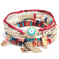 thumbnail image 1 of 1 Pcs Main Bracelet Boho Charmes Extensible Empilable Bracelet Main Multicolore Cristal Perles Chance Protection Bracelet Brin C01, 1 of 1