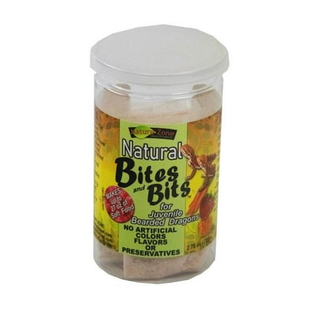 Nature Zone 2.76 oz Natural Bites & Bits for Juvenile Bearded Dragons