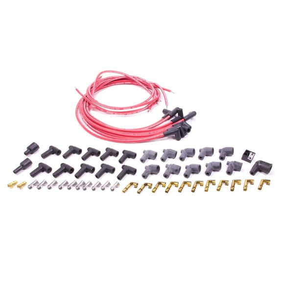 Moroso Blue Max Spark Plug Wire Set Spiral Core 8 mm Red V8 P/N 73219