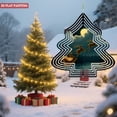 thumbnail image 3 of Metal Hanging Christmas Tree Wind Spinner - Festive Garden Decoration with Reindeer & Sleigh Design Perfect for Holiday Cheer, 3 of 7