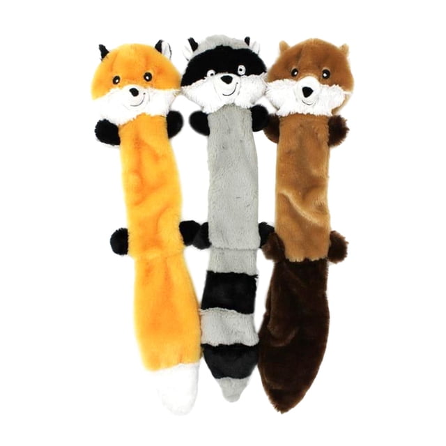 Juguetes chirriantes para perros Yinane Juguetes de peluche sin relleno para perros medianos y grandes