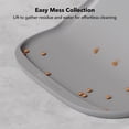 thumbnail image 4 of Tapete de Silicona PETLIBRO Gris para Alimentos y Agua con Borde Elevado para Mascotas, 4 of 8