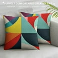 thumbnail image 3 of ARISTURING  Colorful Geometric Throw Pillow Covers Multicolored Aesthetic Home Decor Pillow Covers Modern Geometry Style Pillowcase for Patio Furniture Living Room Sofa, 3 of 5